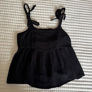 Old Navy Black Camisole with Tie Straps